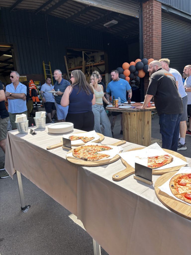 Pascon Ltd staff celebrating their 25th anniversary in Aldridge